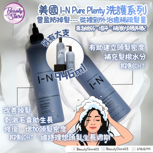 Intelligent Nutrients Pure Plenty 防脫洗護系列-藍色 (236ml / 250ml. 946ml)