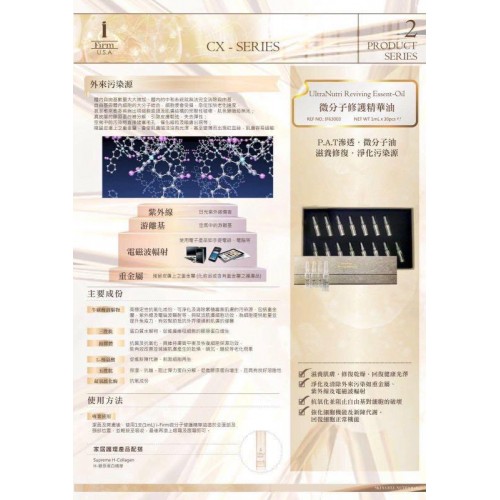 i-Firm UltraNutri Reviving Essent-Oil 微分子修護精華油 (30ml / 1ml x30支)